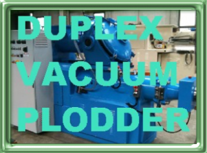 Duplex Vacuum Plodder - soap Extruder