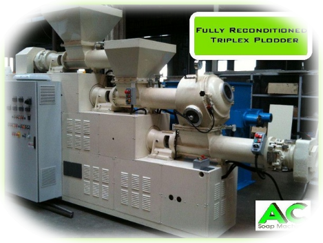 Triplex Soap Plodder Triplex Extruder for soap
